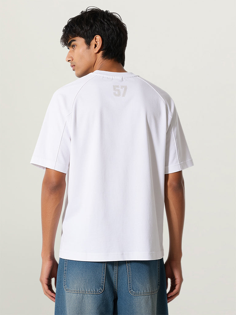 Boxy-Fit Typographic T-Shirt