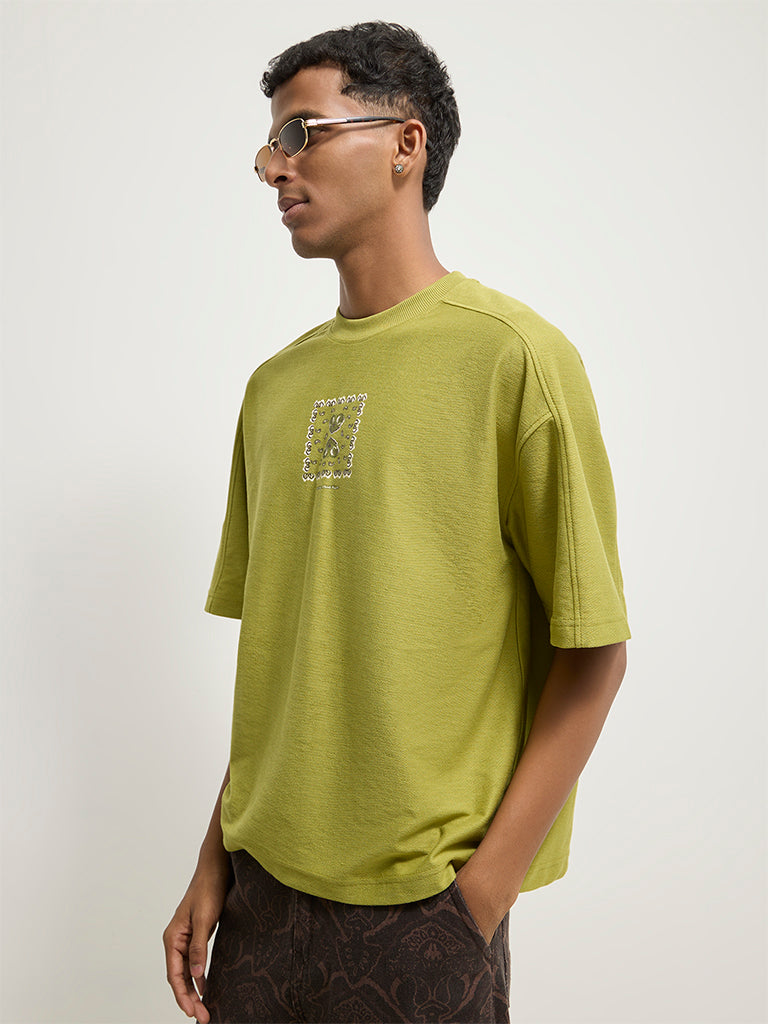 Boxy-Fit Graphic Printed T-Shirt