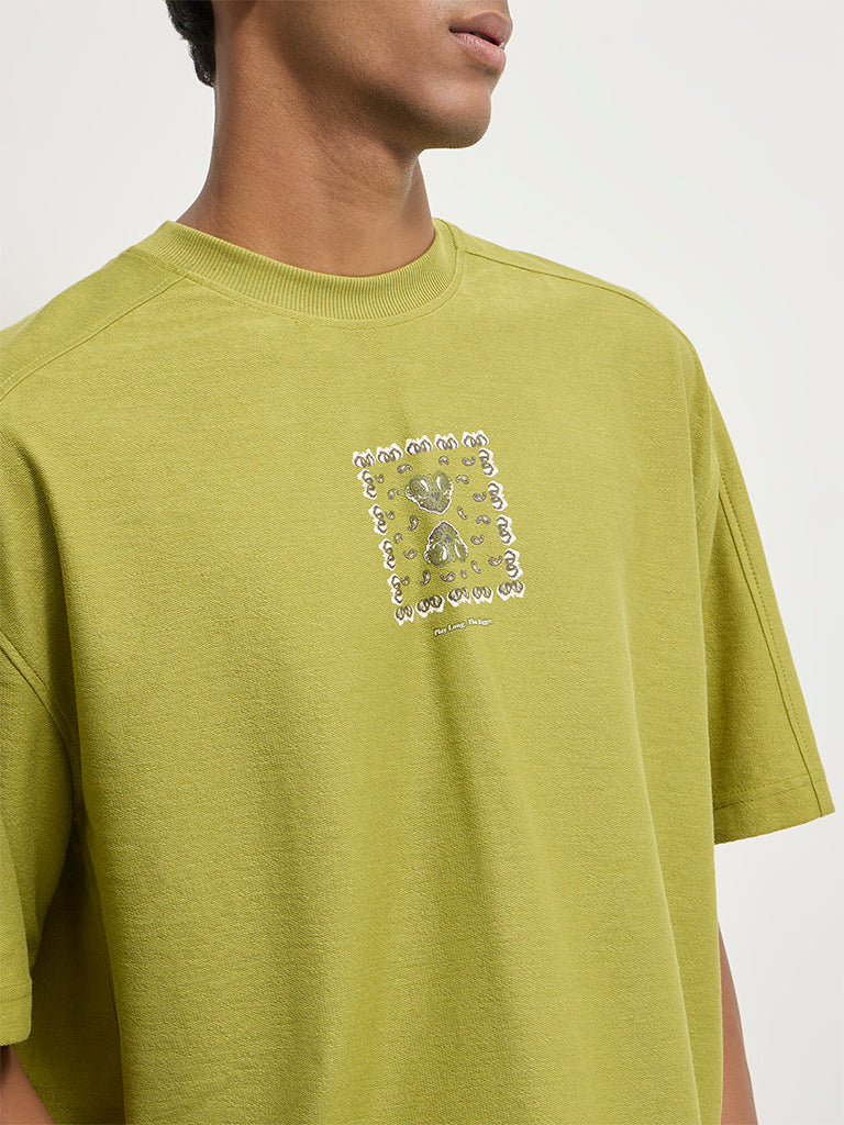 Boxy-Fit Graphic Printed T-Shirt