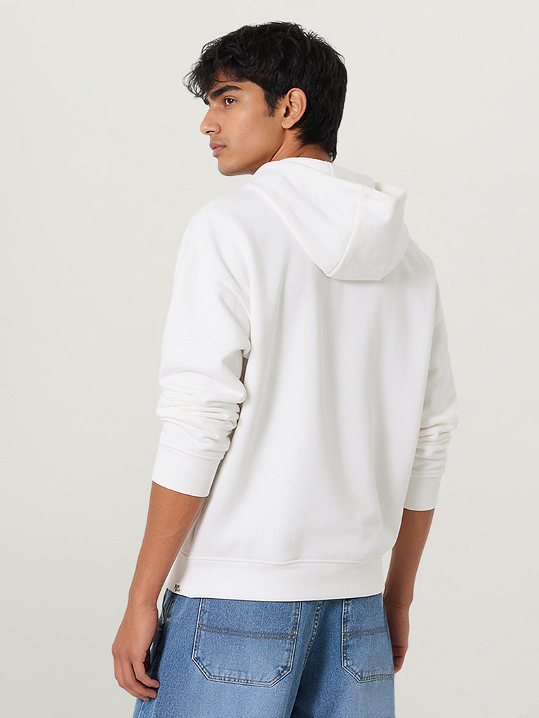Boxy-Fit Graphic Hoodie