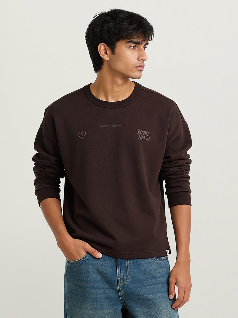 Regular-Fit Typographic Sweatshirt