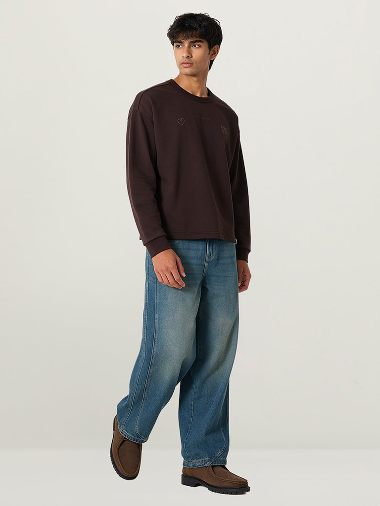 Regular-Fit Typographic Sweatshirt