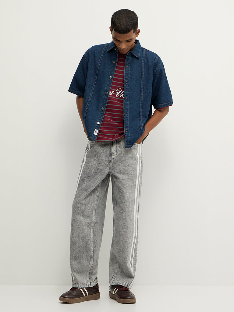 Boxy-Fit Denim Shirt