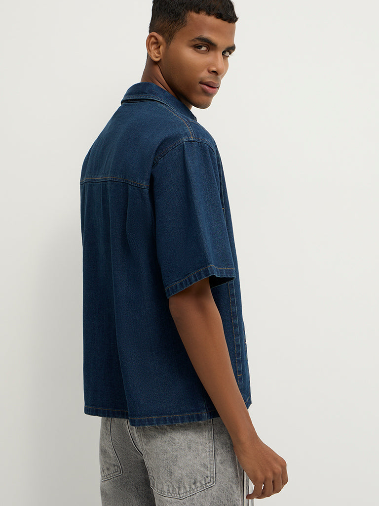 Boxy-Fit Denim Shirt