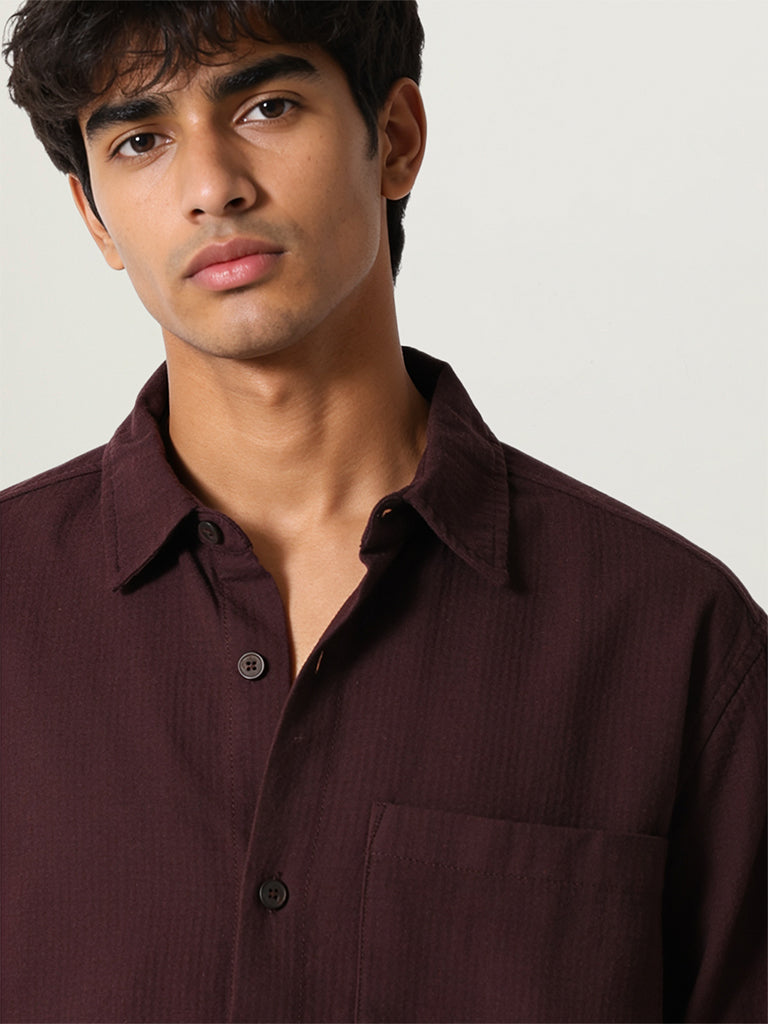 Boxy-Fit Solid Shirt