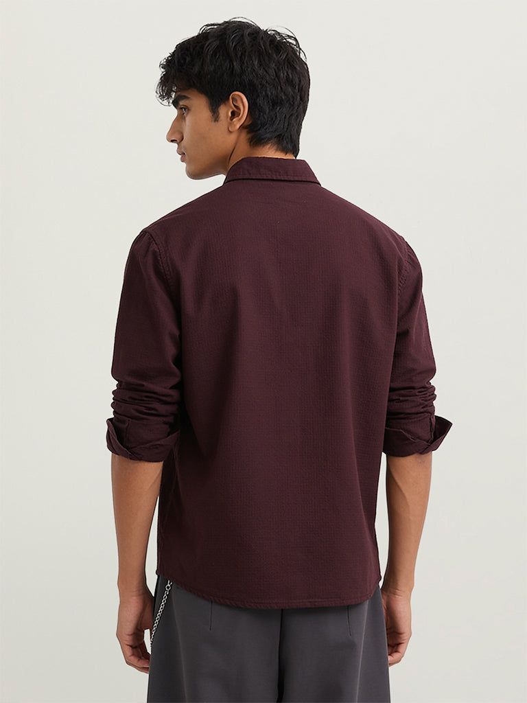 Boxy-Fit Solid Shirt