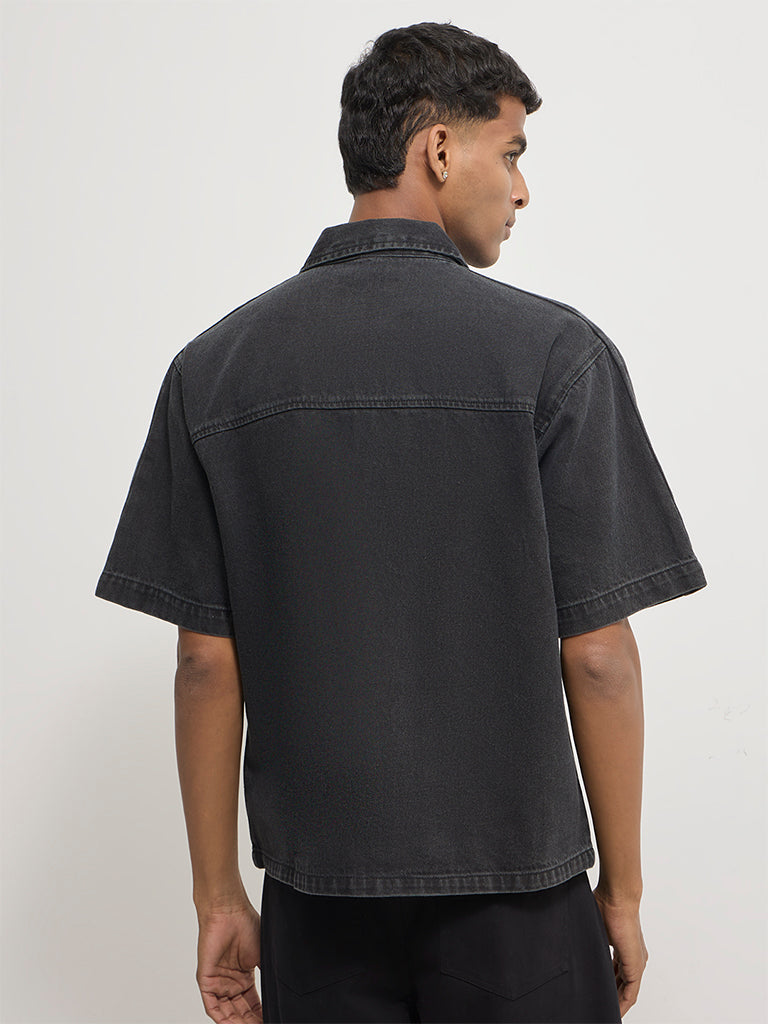 Boxy-Fit Denim Shirt