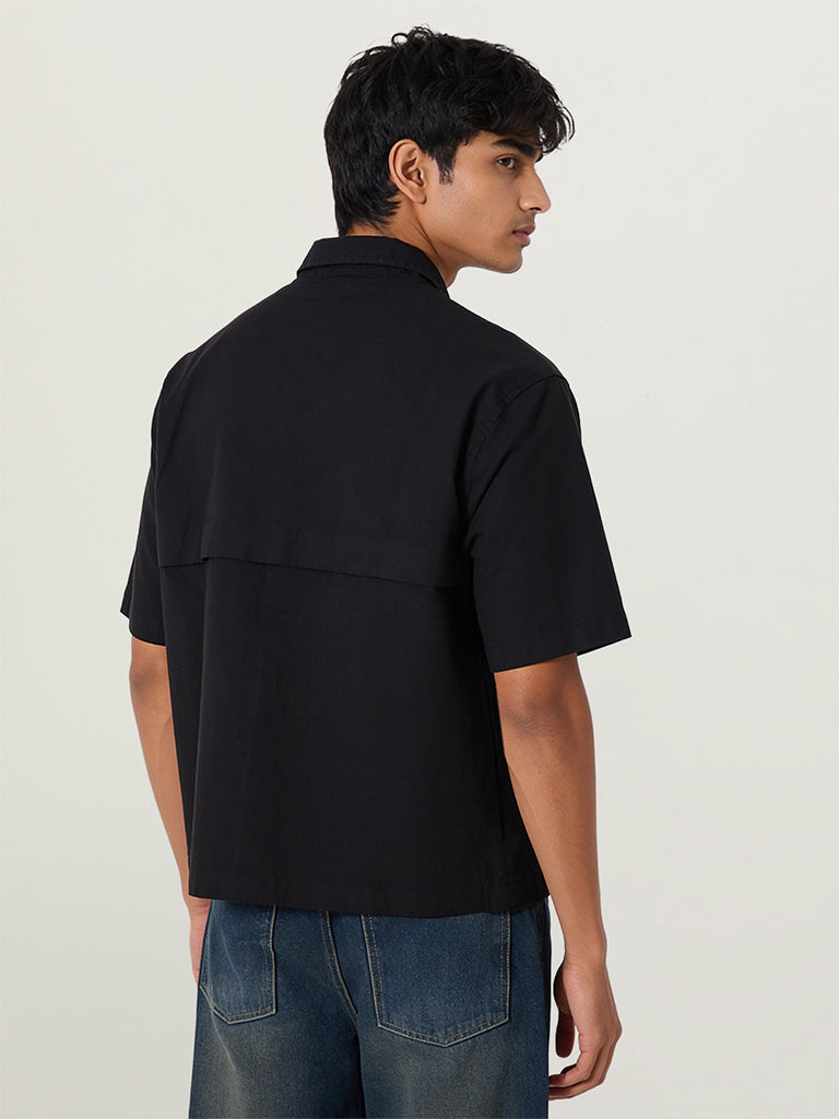 Boxy-Fit Solid Shirt