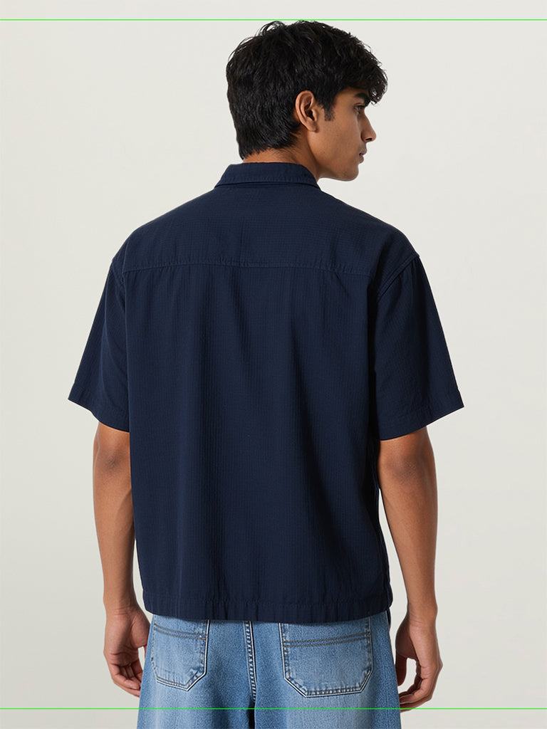Boxy-Fit Solid Shirt