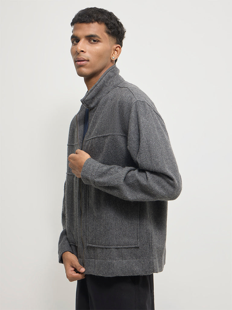 Boxy-Fit Woven Jacket