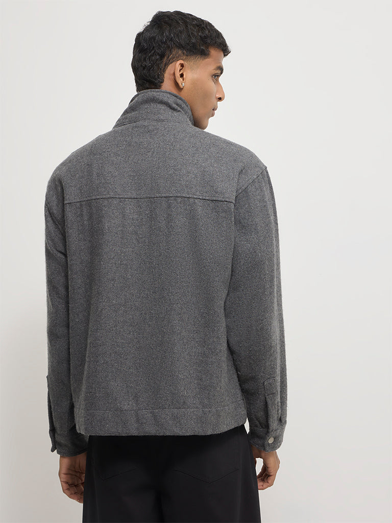 Boxy-Fit Woven Jacket