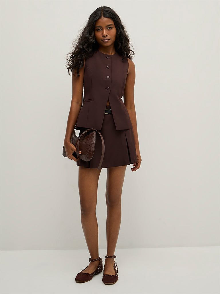 Pleated Mini Skirt