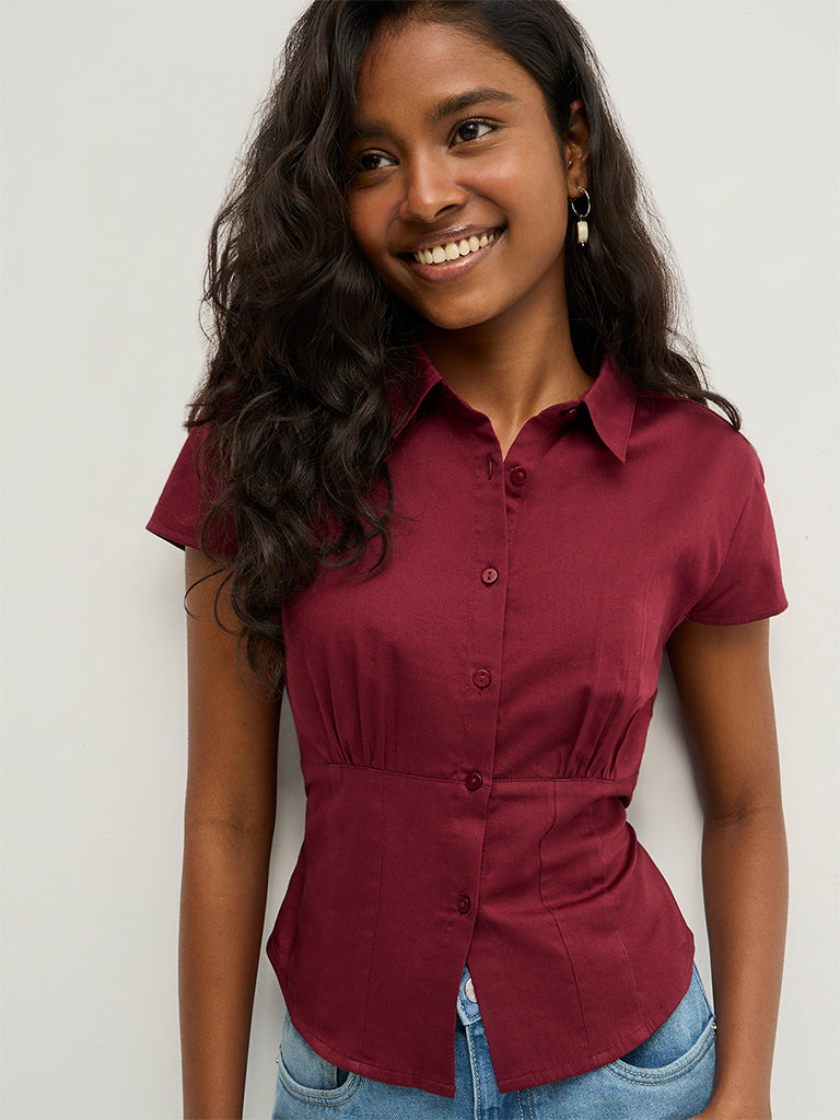 Fitted Solid Shirt