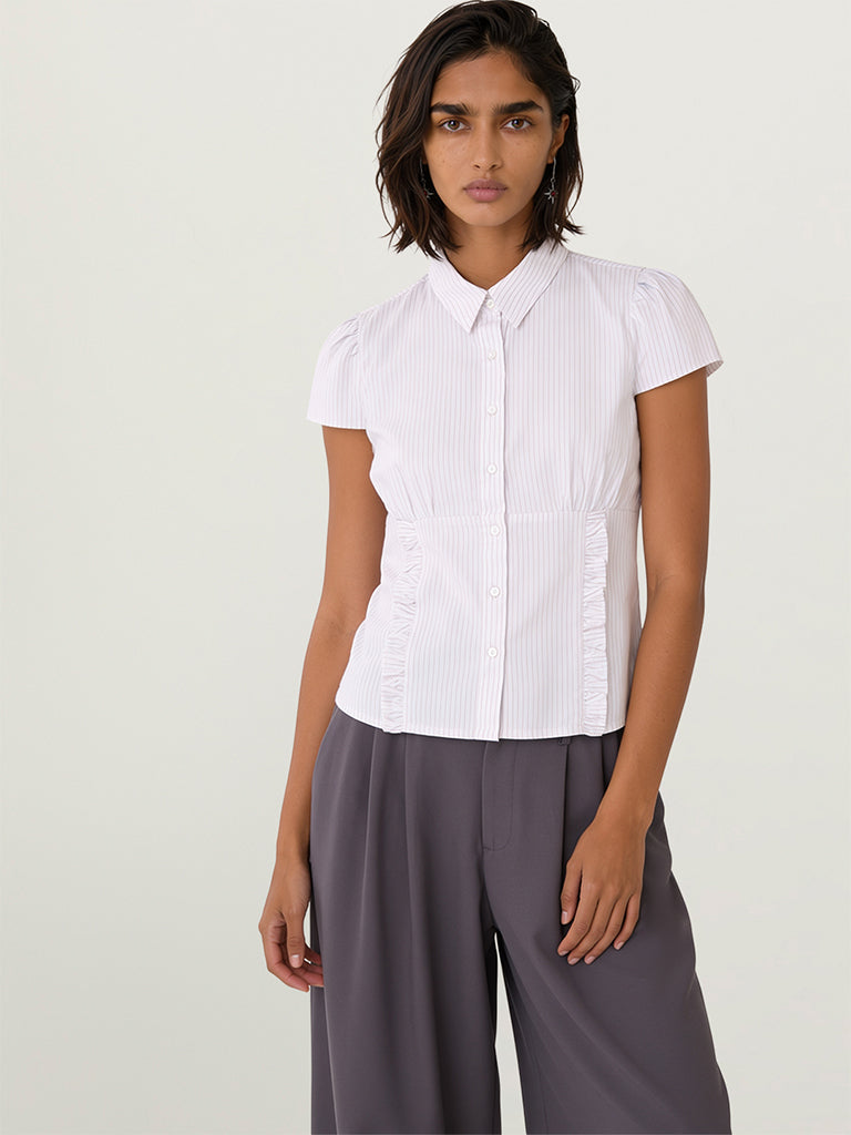 Fitted Pinstripe Shirt