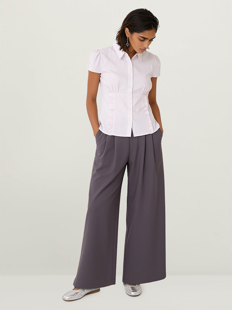 Fitted Pinstripe Shirt