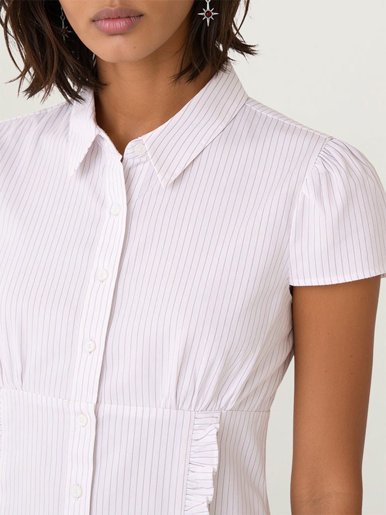 Fitted Pinstripe Shirt