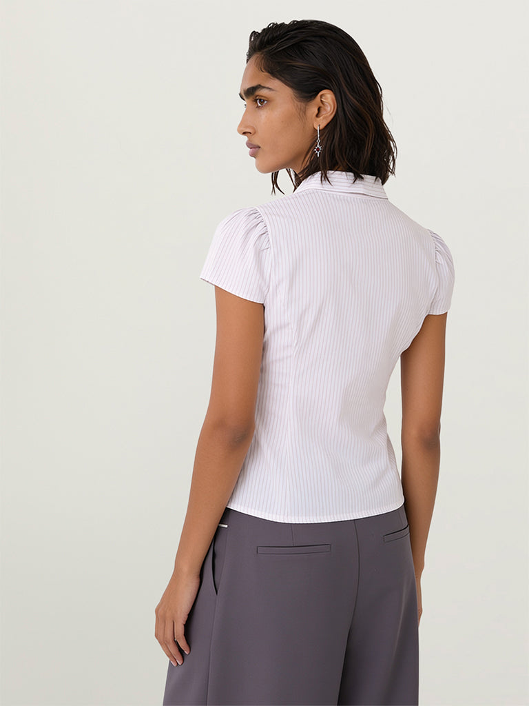 Fitted Pinstripe Shirt