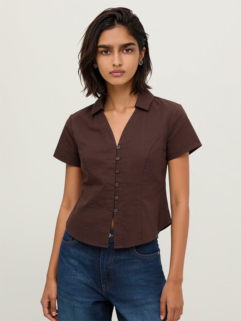 Fitted Solid Shirt