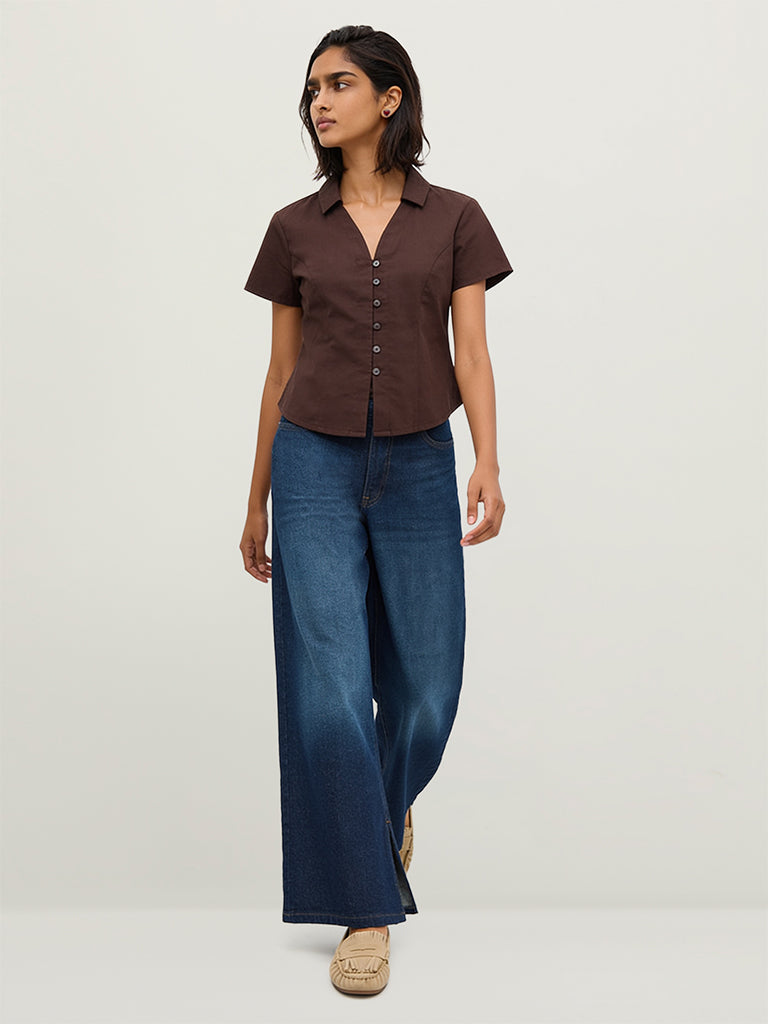 Fitted Solid Shirt