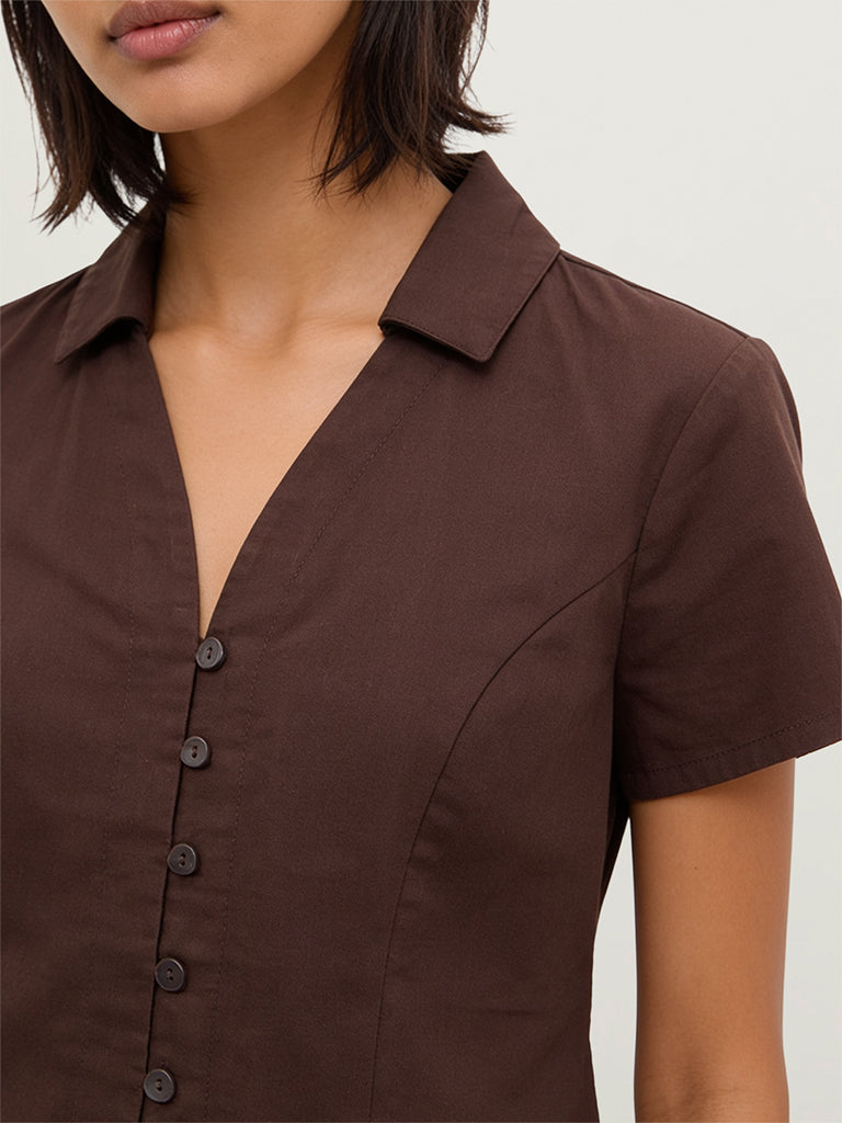 Fitted Solid Shirt