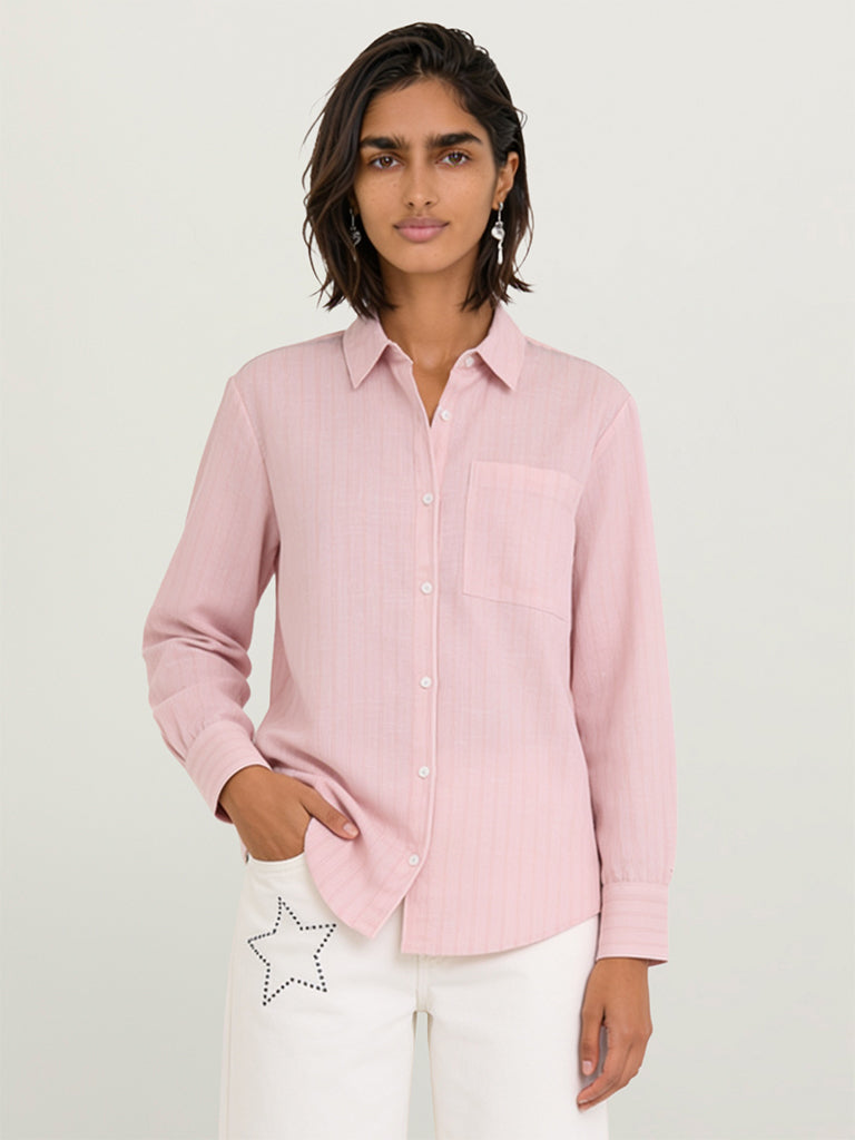 Oversized Pinstripe Shirt
