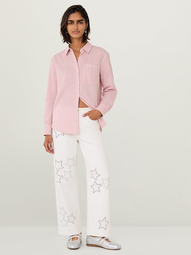 Oversized Pinstripe Shirt