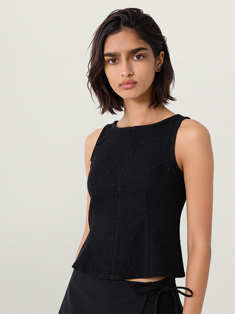 Fitted Embellished Top