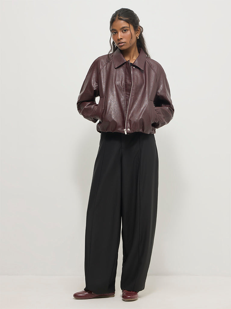 Regular-Fit PU Jacket