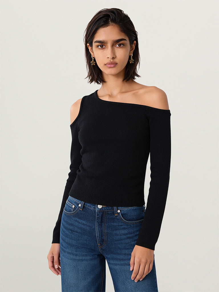 Fitted Off-Shoulder Top