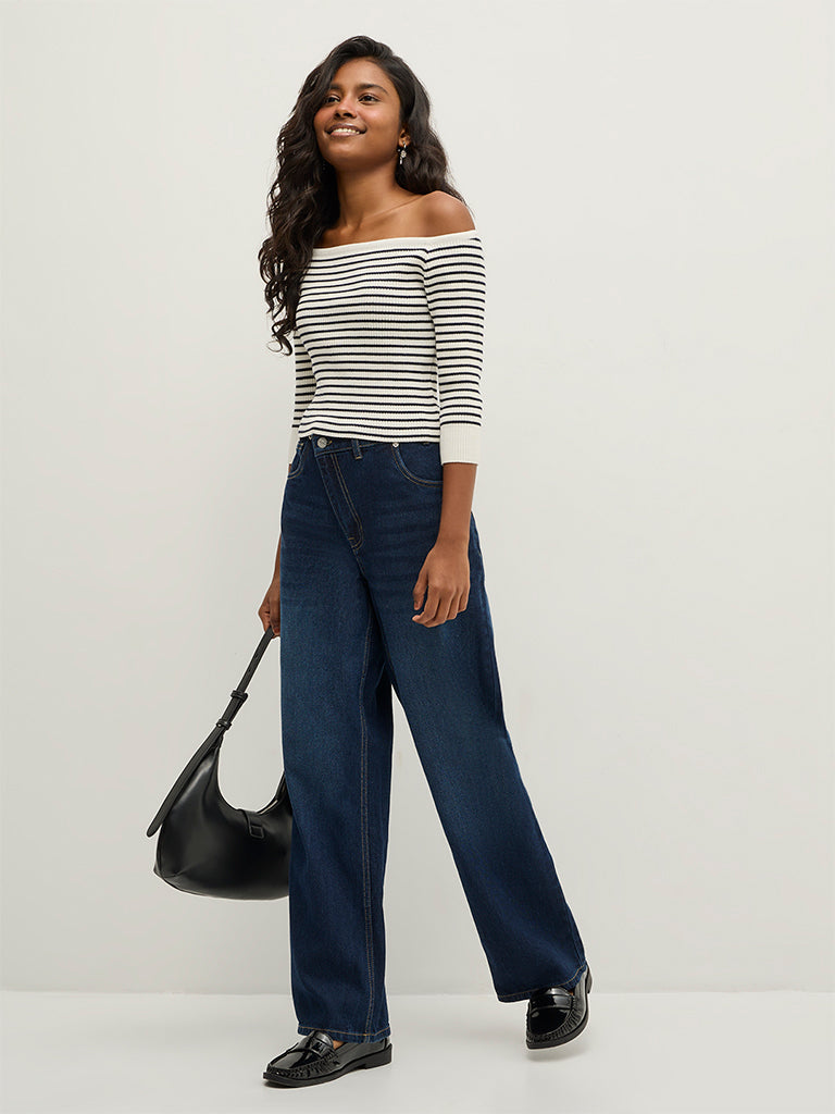Striped Off-Shoulder Top