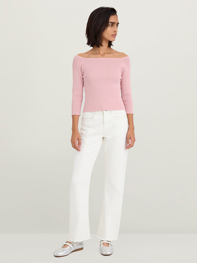 Fitted Off-Shoulder Top