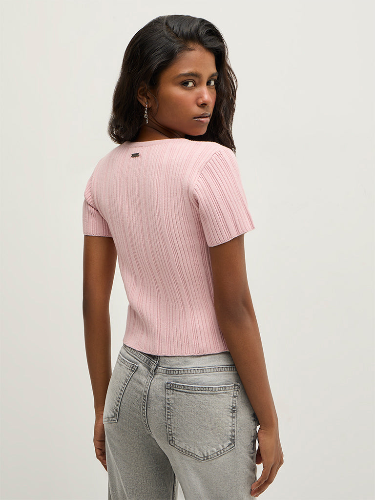 Fitted Ribbed T-Shirt