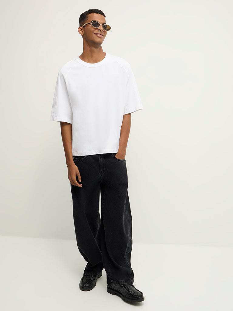 Boxy-Fit Solid T-Shirt