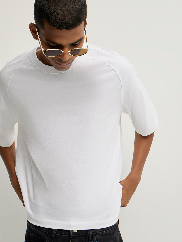 Boxy-Fit Solid T-Shirt