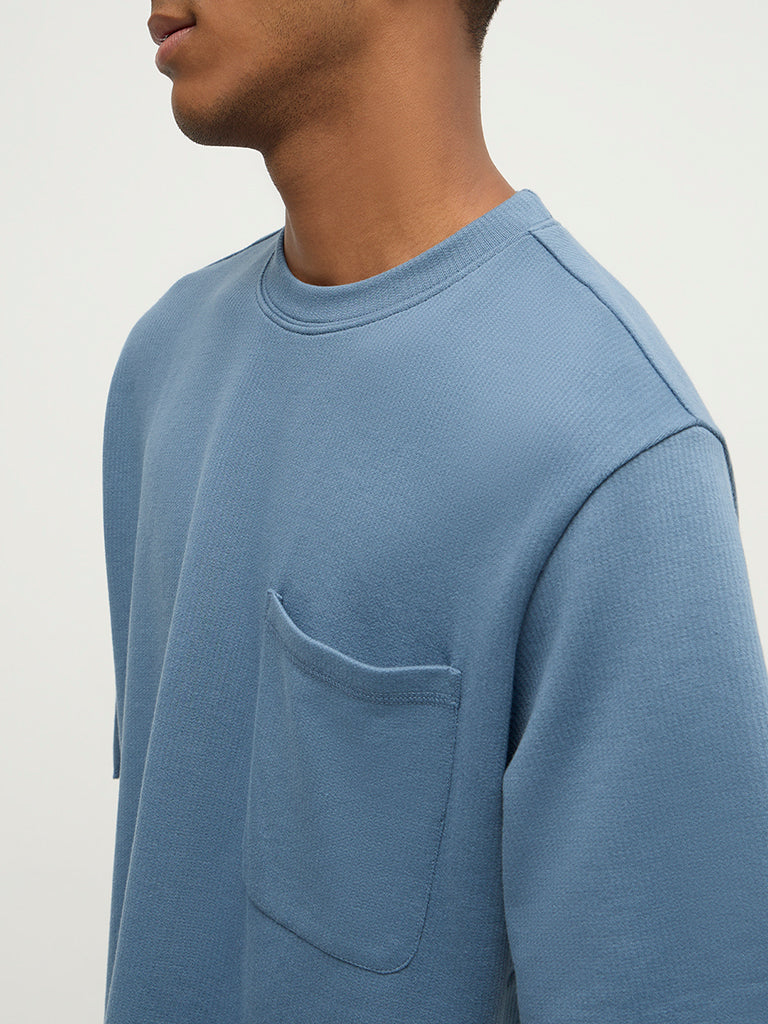 Boxy-Fit Knitted T-Shirt