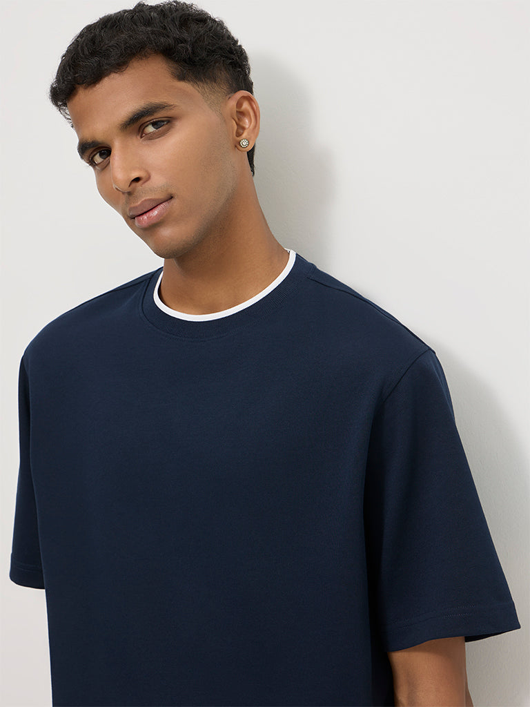 Boxy-Fit Solid T-Shirt