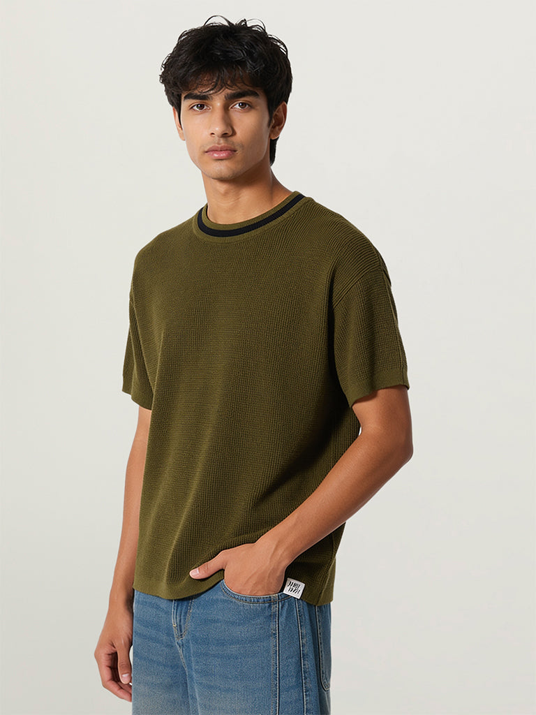 Regular-Fit Knit T-Shirt