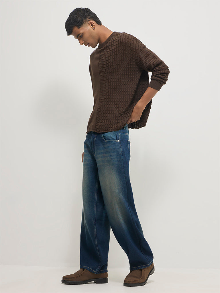 Regular-Fit Cable-Knit Sweater