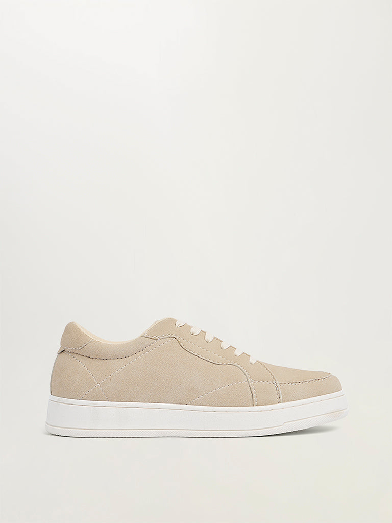 Lace-Up Suede Sneakers