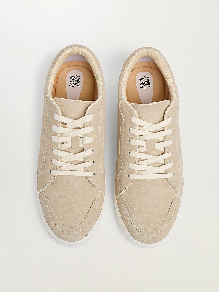 Lace-Up Suede Sneakers