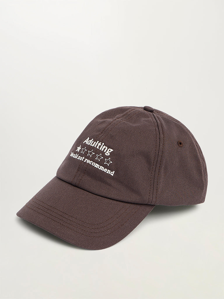 Typographic Cotton Twill Cap