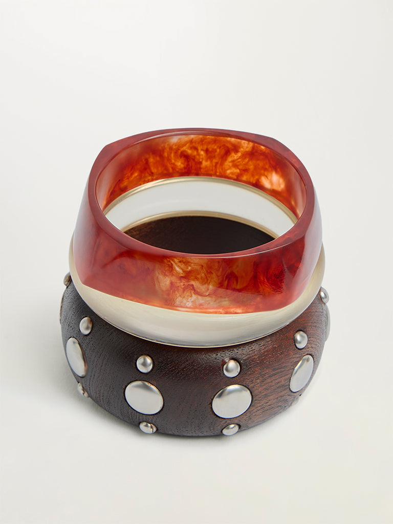 Studded Bangle Set