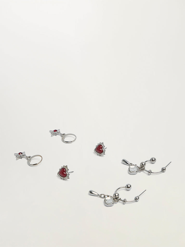 Mixed Charm Earring Set