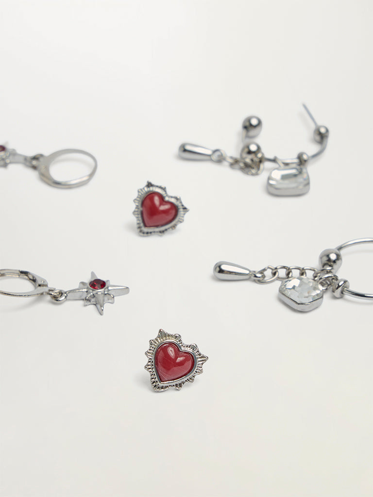 Mixed Charm Earring Set