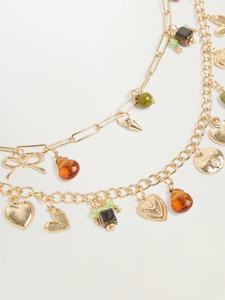 Layered Charm Bag Chain