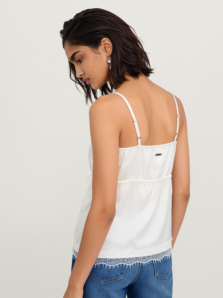 Lace-Detailed Top