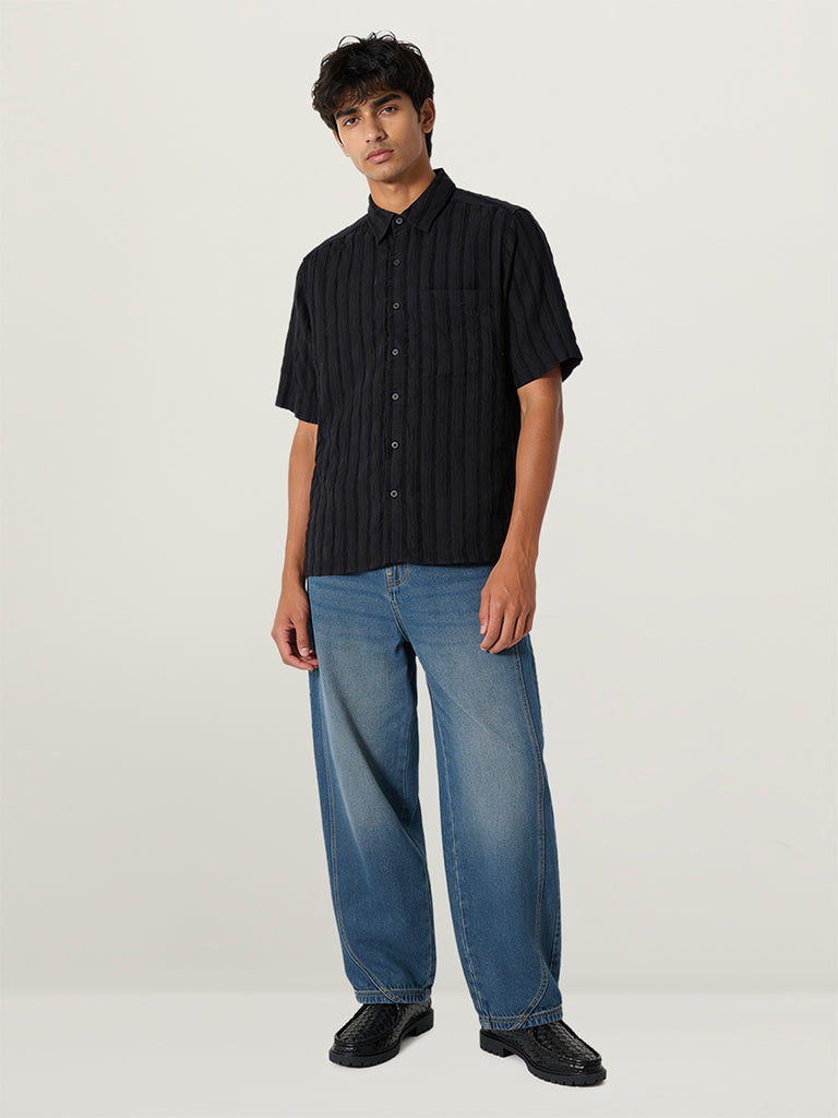 Regular-Fit Self-Striped Shirt