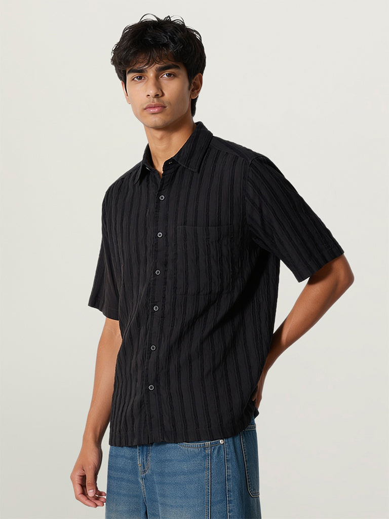 Regular-Fit Self-Striped Shirt