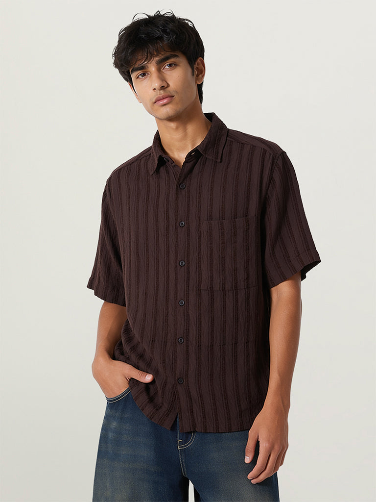 Regular-Fit Self-Striped Shirt