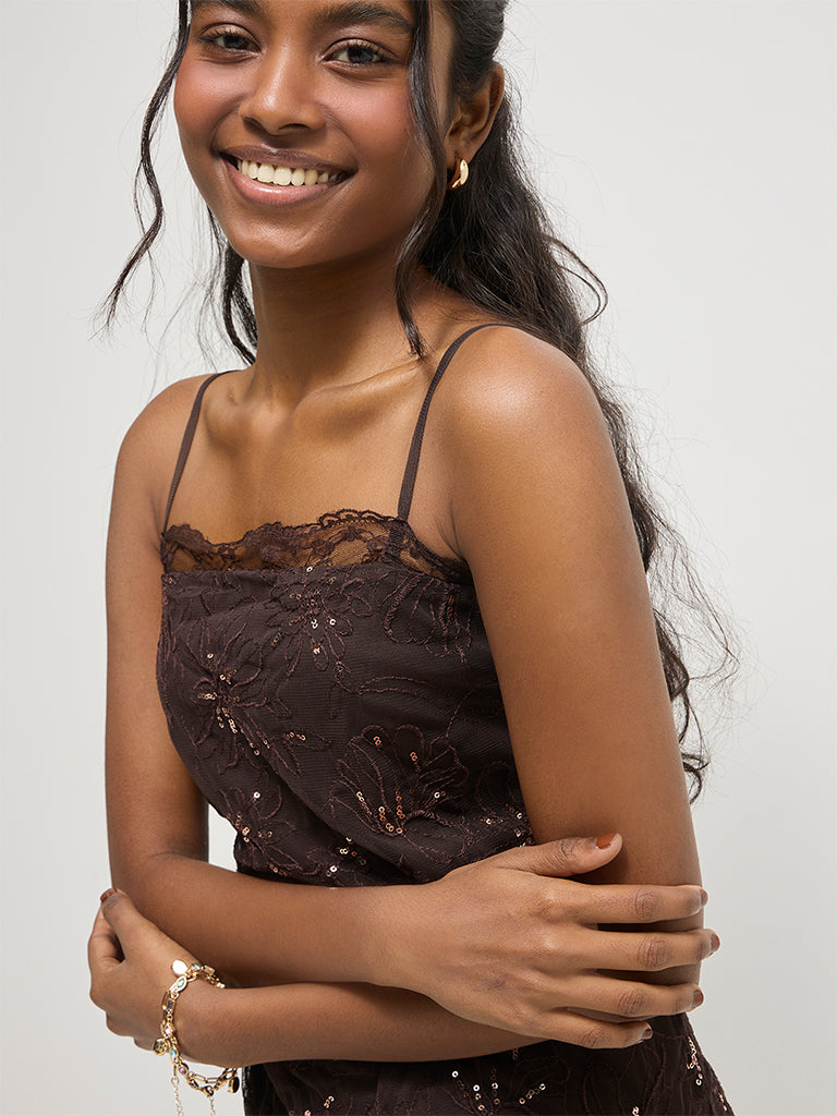 Regular-Fit Embroidered Top